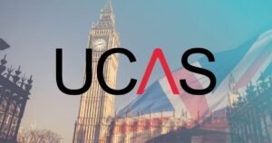 A split-screen graphic comparing the 2027 UCAS three-question format with the traditional Non-JUPAS personal statement structure used by Hong Kong universities. 一張分割畫面圖表，比較了 2027 年 UCAS 的三個問題格式與香港大學使用的傳統非聯招個人陳述結構。 一张分割画面图表，比较了 2027 年 UCAS 的三个问题格式与香港大学使用的传统非联招个人陈述结构。