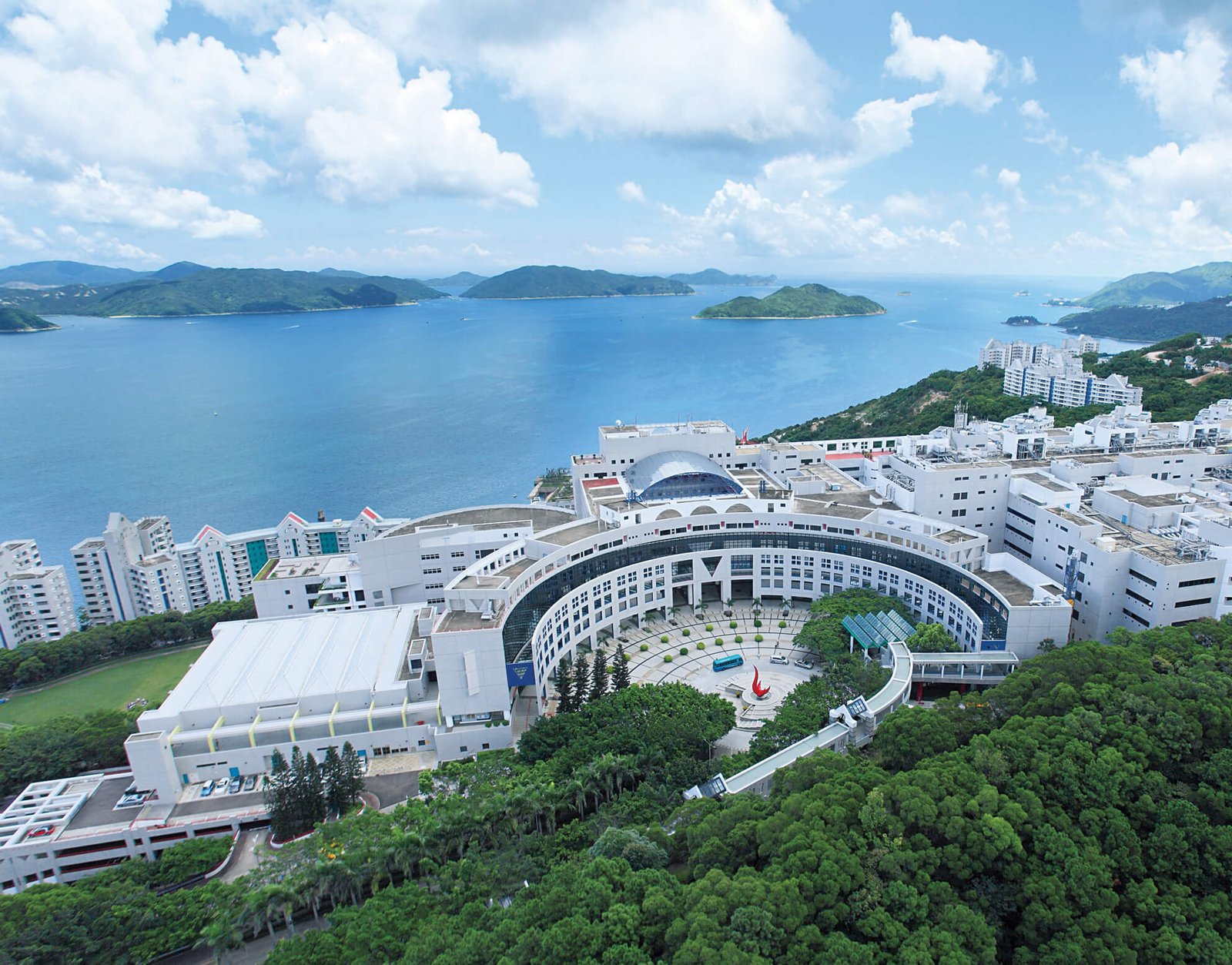 香港科技大學清水灣校園無敵海景與火雞地標, HKUST Clearwater Bay campus stunning sea view and sundial landmark, 香港科技大学清水湾校园无敌海景与火鸡地标